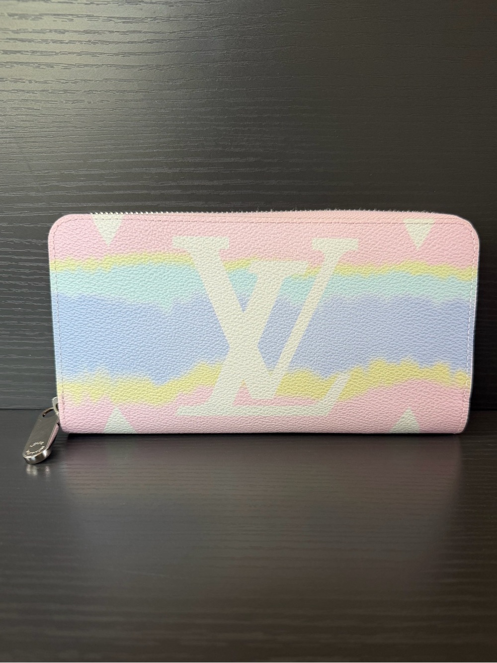 Louis Vuitton Pastel Multicolor Monogram Zip Wallet - Pink, Blue, Yellow, Cream
